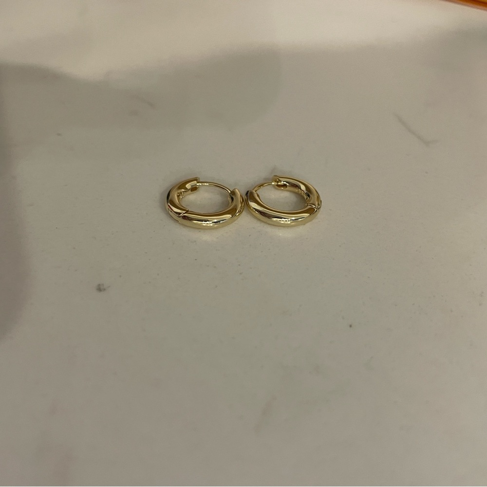 Small Gold Earring Hoops - Mini Hoops